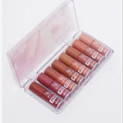 8 pc Professional Matt Lip Gloss Golden Rose