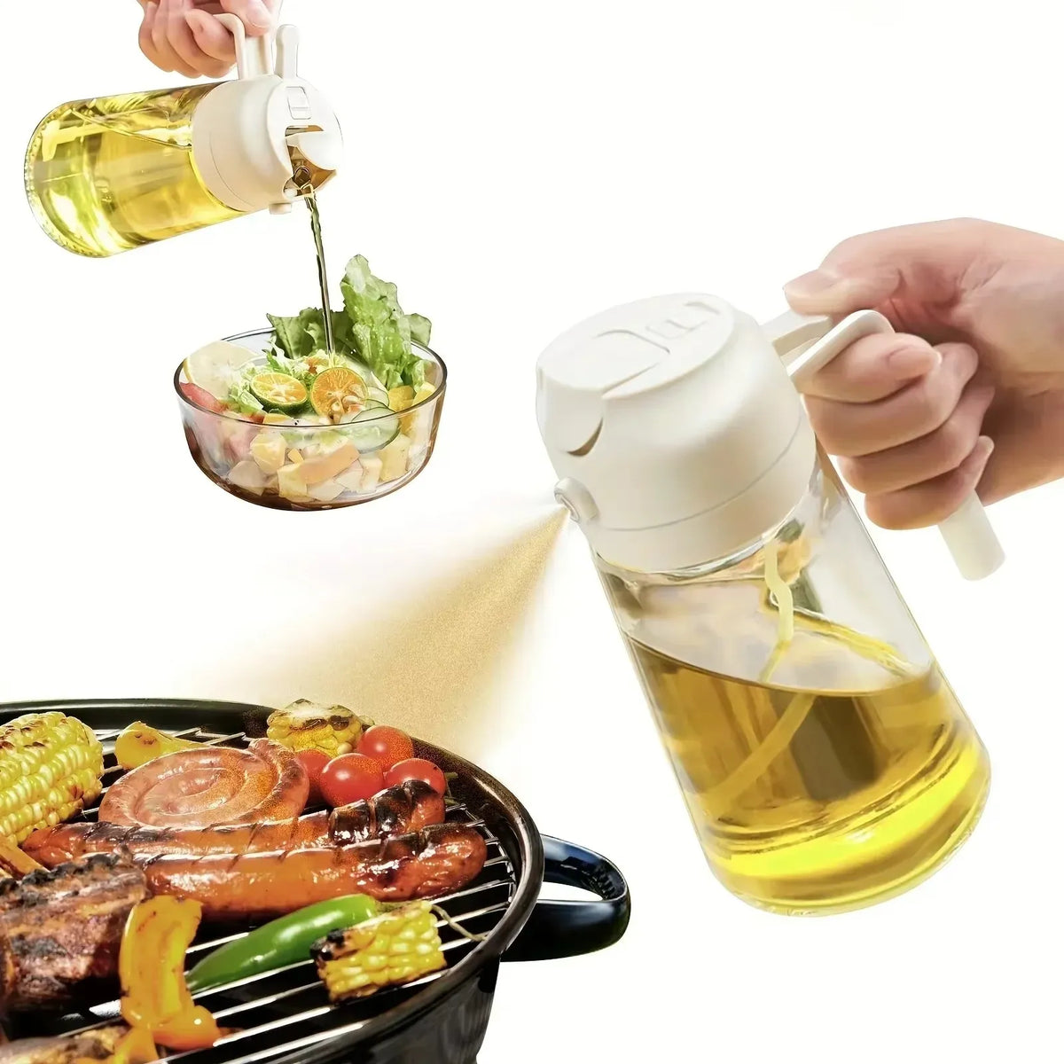 Kitchen Glass Oil Sprayer Bottle - 470ml Cosmia.pk