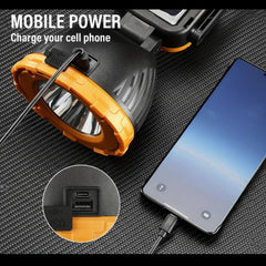 Source Light Multifunctional 4-in-1 Solar Flashlight USB Rechargeable Cosmia.pk