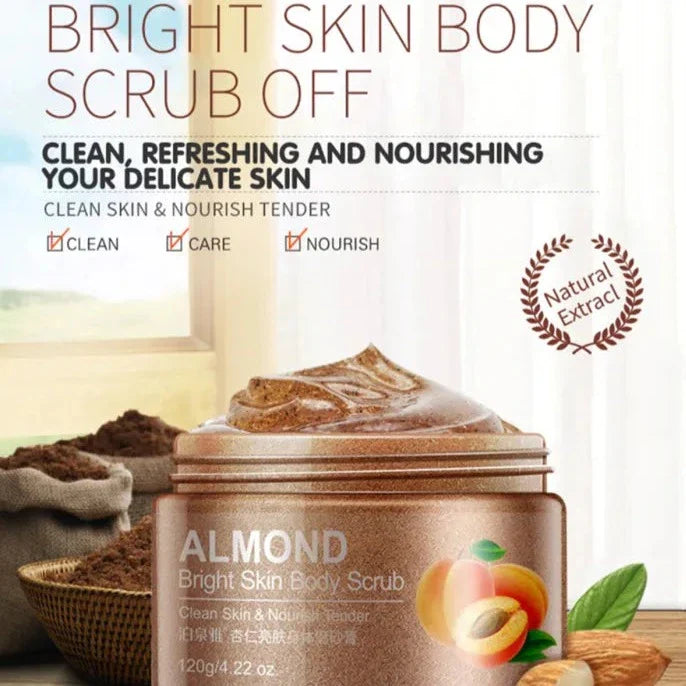 Bioaqua Almond Clean Skin Facial Moisturizing Body Scrub 120g Bioaqua