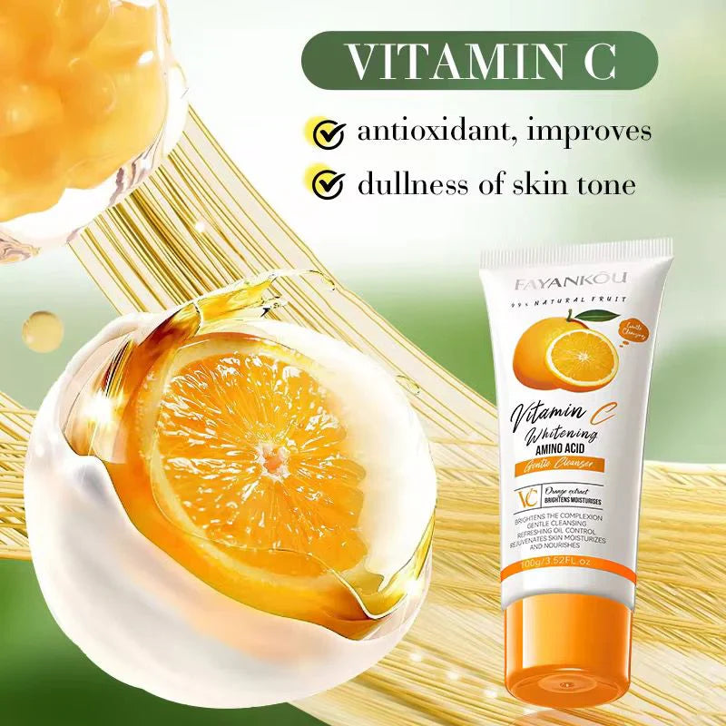 FAYANKOU Orange Extract Vitamin C Whitening Cleanser – 100g FAYANKOU