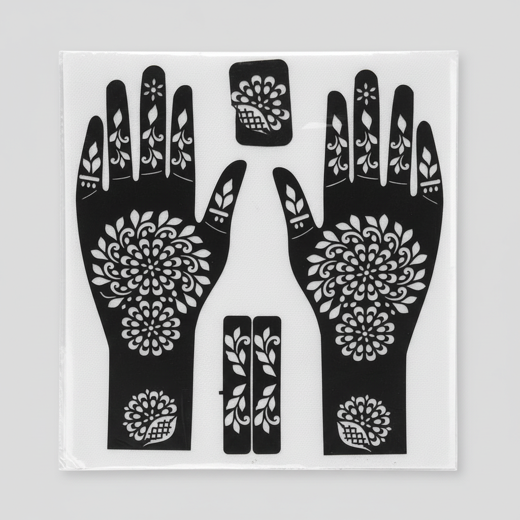 full hand mehndi sticker stencils for henna Cosmia.pk