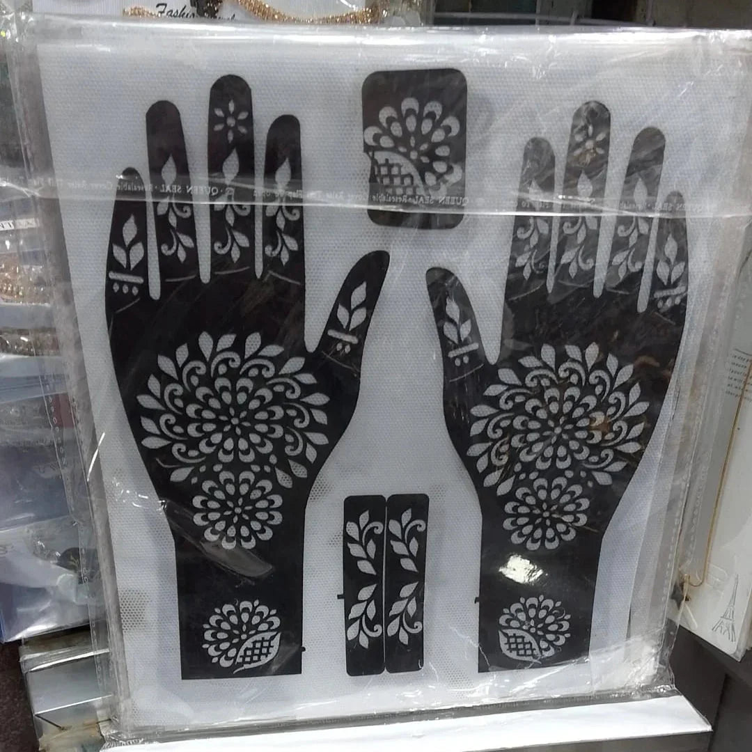 full hand mehndi sticker stencils for henna Cosmia.pk