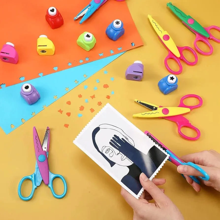 Craft Scissors Set Scissors for Children Craft Design, Clipbook, DIY Cosmia.pk