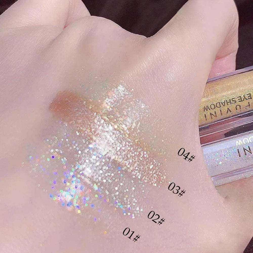 Romantic Charm Glitter Liquid Eyeshadow - Pack Of 4 Romantic Charm
