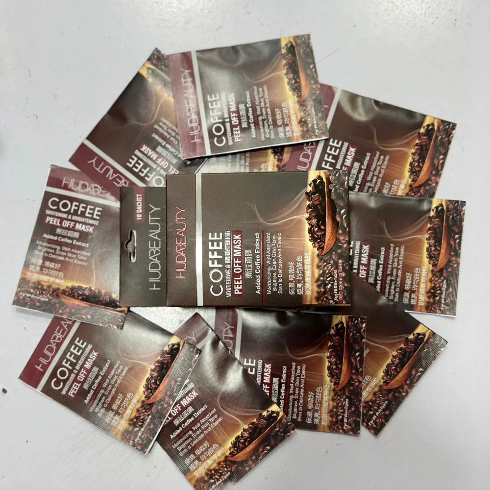 Huda Beauty Coffee Peel-Off Mask - 10Pcs Huda Beauty