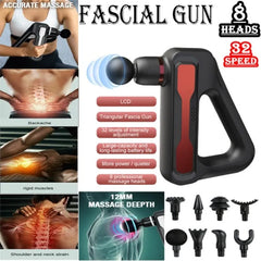 Original Triangle Fascia Gun Deep Tissue Muscle Massager Cosmia.pk