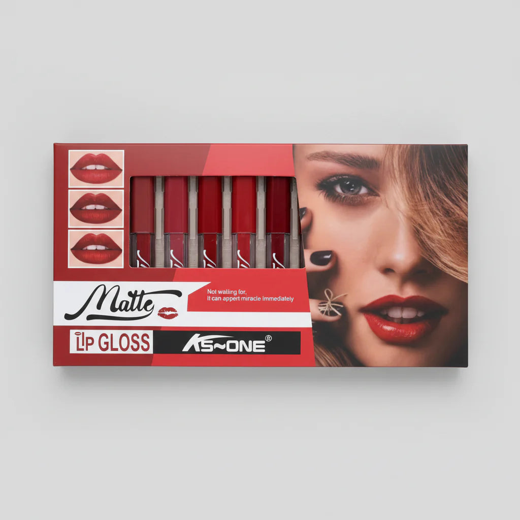 Ks-One Matte Lip Gloss - Pack of 12 KS-ONE