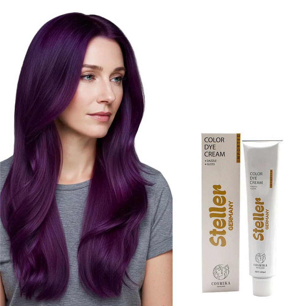 Steller Germany Color Dye Cream - 7/6 Violet Morado - 100ml Steller