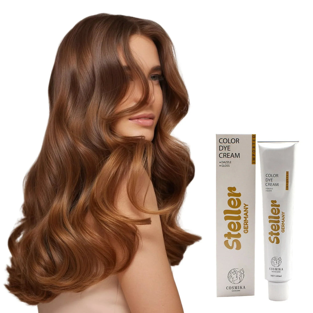 Steller Germany Color Dye Cream - 7/77 Brown Marron - 100ml Steller