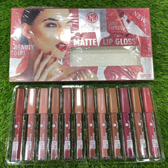 12 Pcs FFlomror Matte Lip Gloss Fflomror