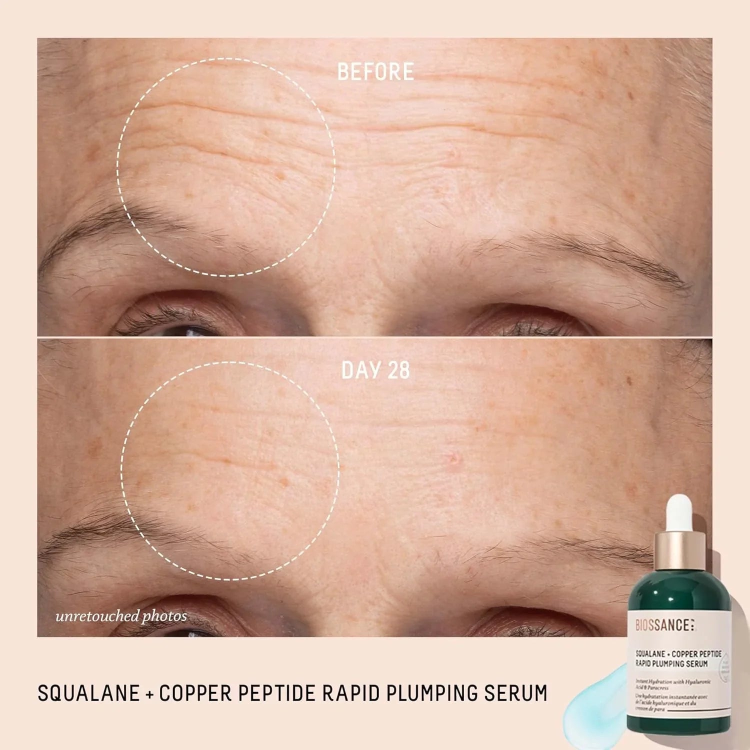 Biossance Squalane + Copper Peptide Rapid Plumping Serum 50ml Biossance