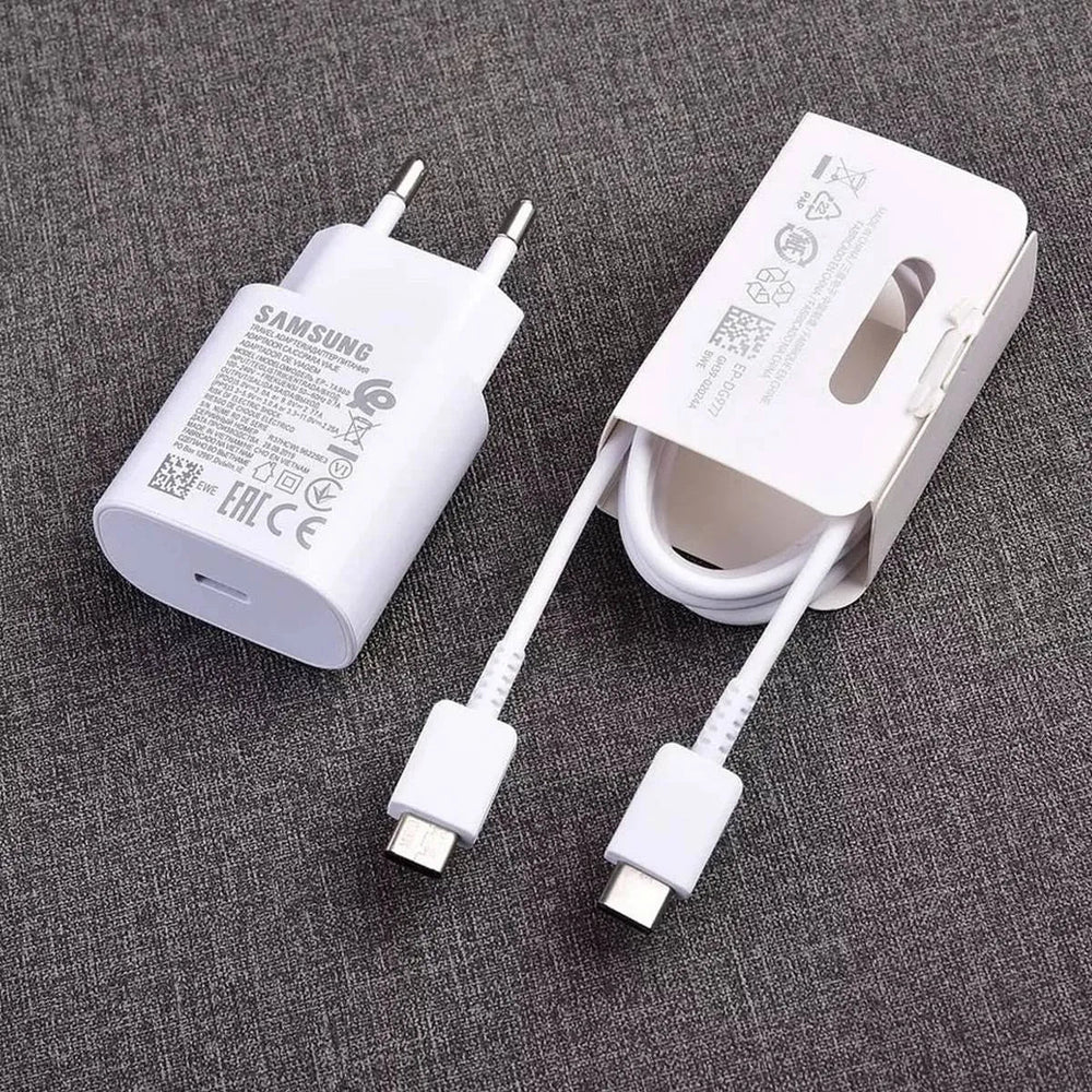 Samsung 25w PD Super Fast Charging Adapter With Type-C Cable Samsung