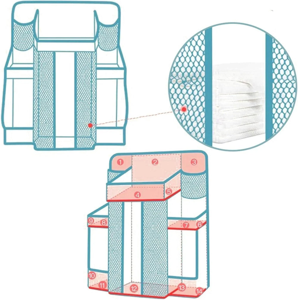 Diaper Organizer for Changing Table and Crib Diaper Stacker Cosmia.pk