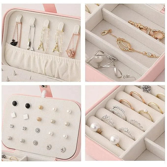 Velvet Multi‑function Jewelry Storage Box Cosmia.pk