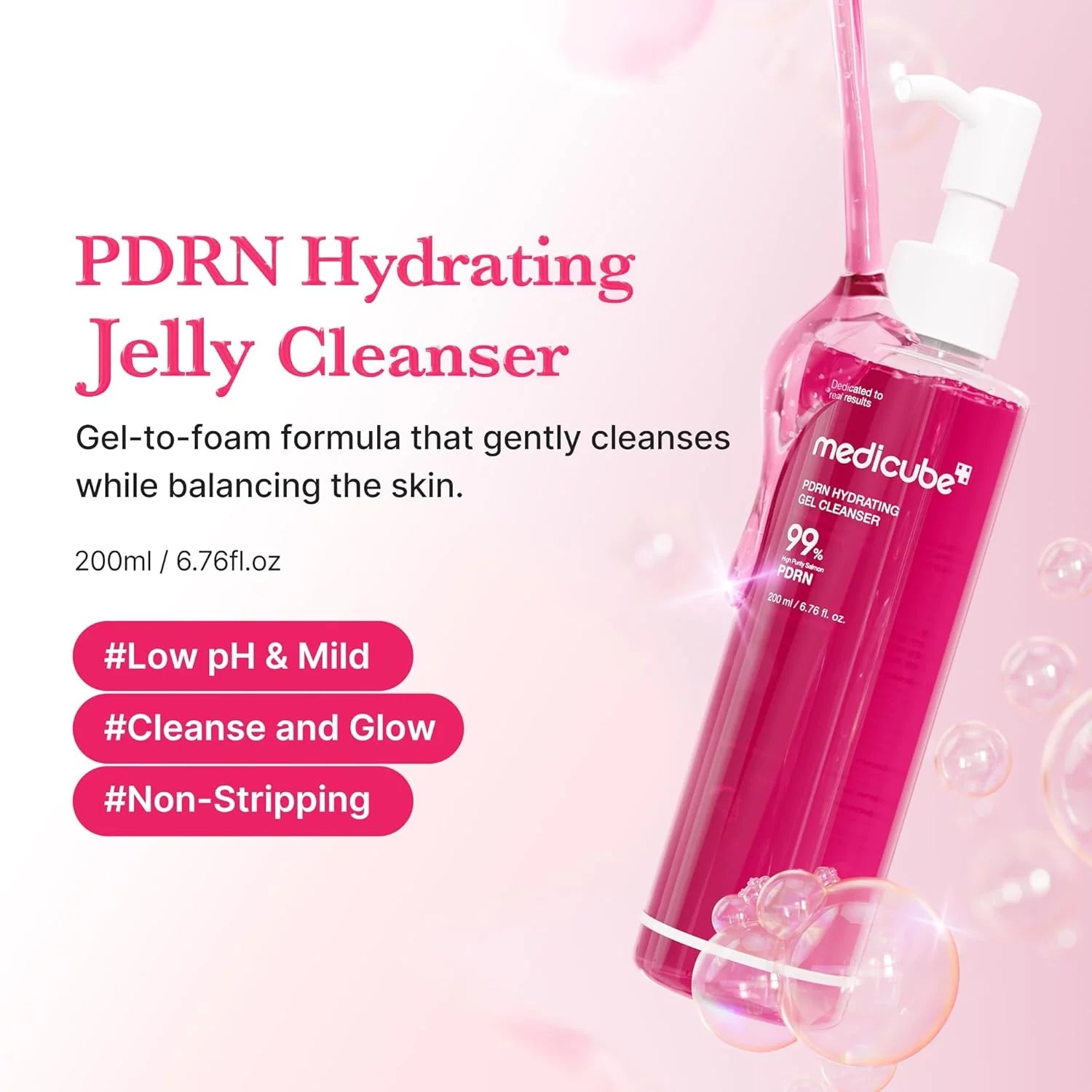 Medicube PDRN Hydrating Gel Cleanser 200ml Medicube