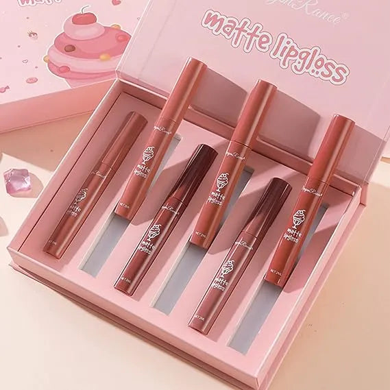 Dragon Ranee Matte Lip Gloss Set (6 Pcs) Dragon Ranee