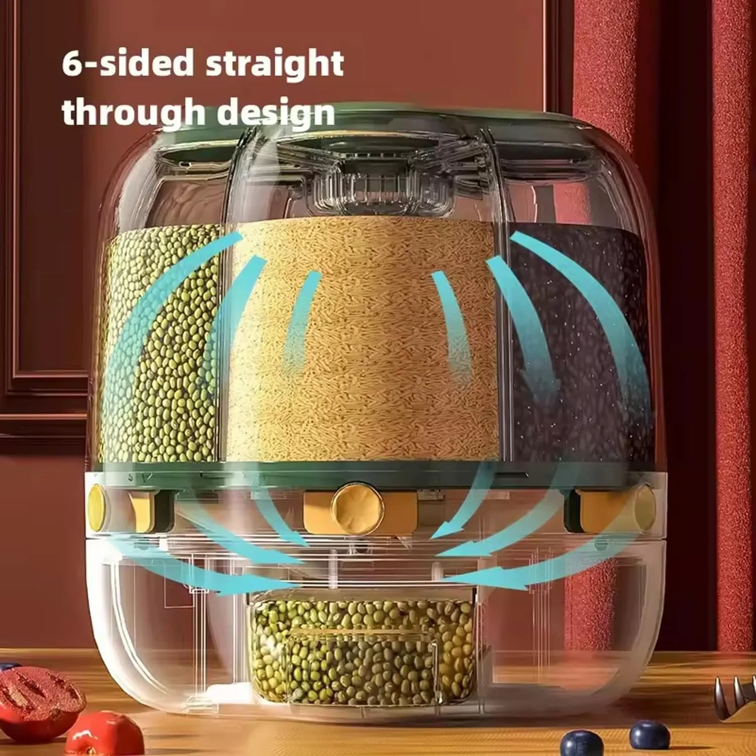 360° Rotating Grain And Cereal Dispenser Cosmia.pk