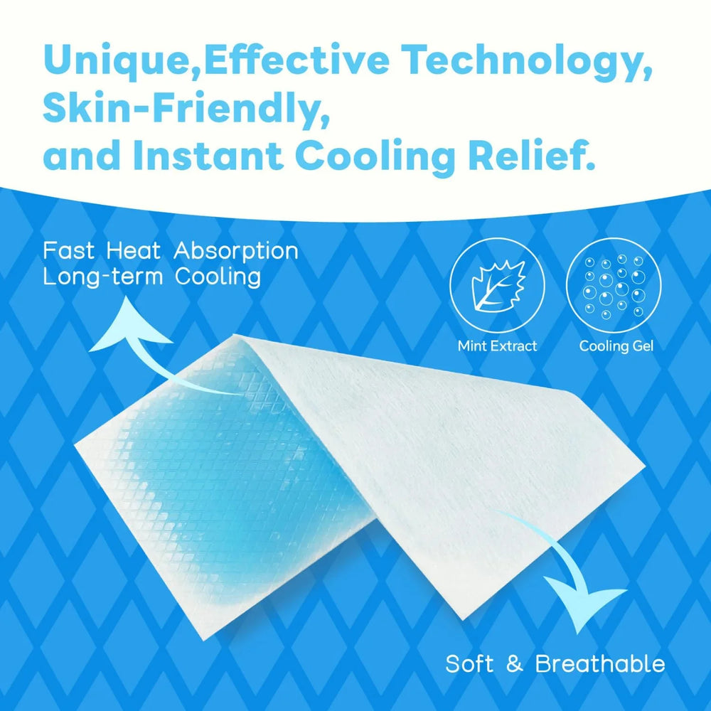 Migraine Cooling Headache Patch with Menthol & Camphor - 6 pcs Cosmia.pk