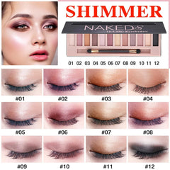 12 Colors Naked Nude Eyeshadow Palette Naked