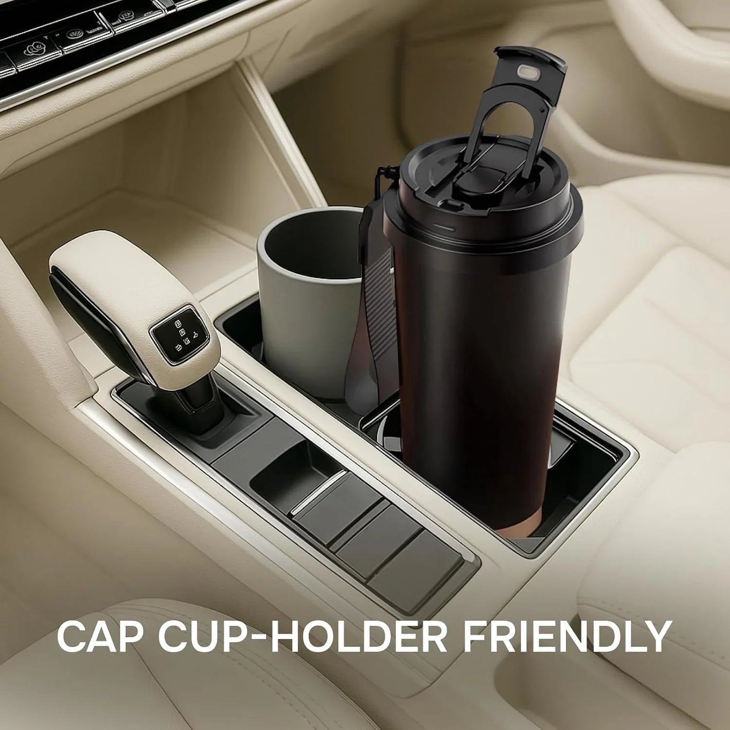 Stainless Steel Vacuum Insulated Cup with Straw - 530ml Cosmia.pk