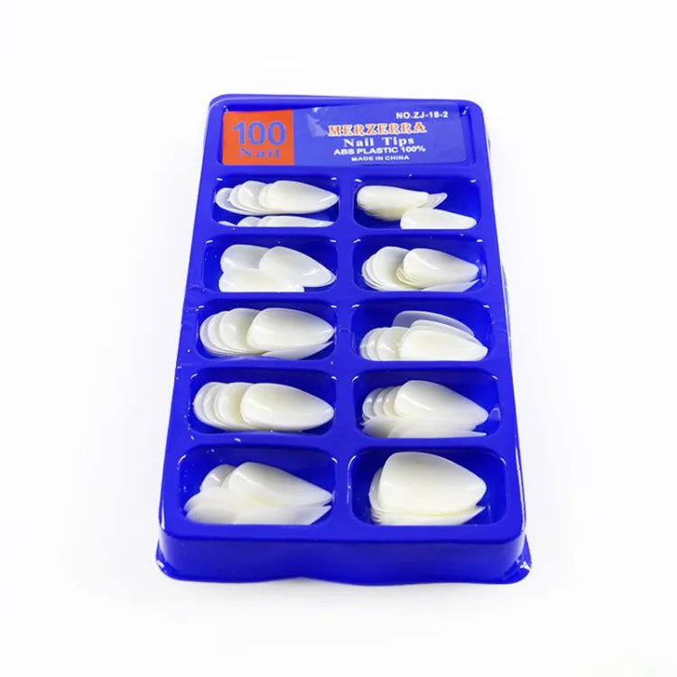 100-Pcs Natural Transparent Artificial Nails Cosmia.pk
