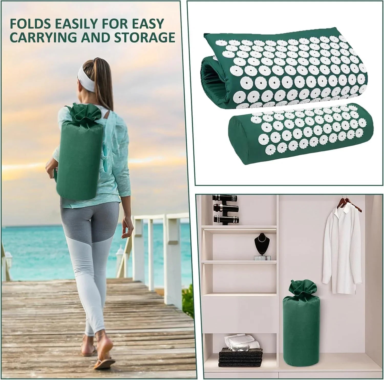 Acupressure Mat and Pillow Set Cosmia.pk