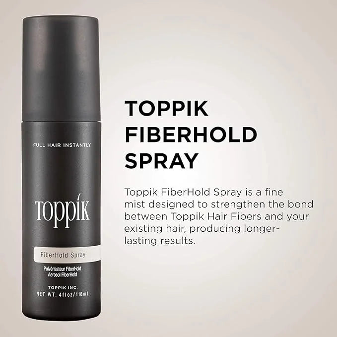 Toppik Fiber Hold Spray, Instant Fuller Looking Hair, 118ml Toppik