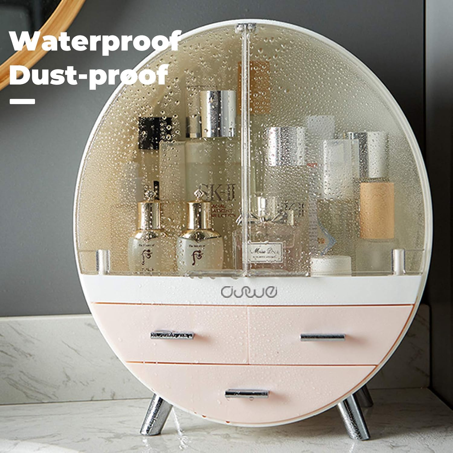 Oval Shaped Cosmetic Organizer Cosmia.pk