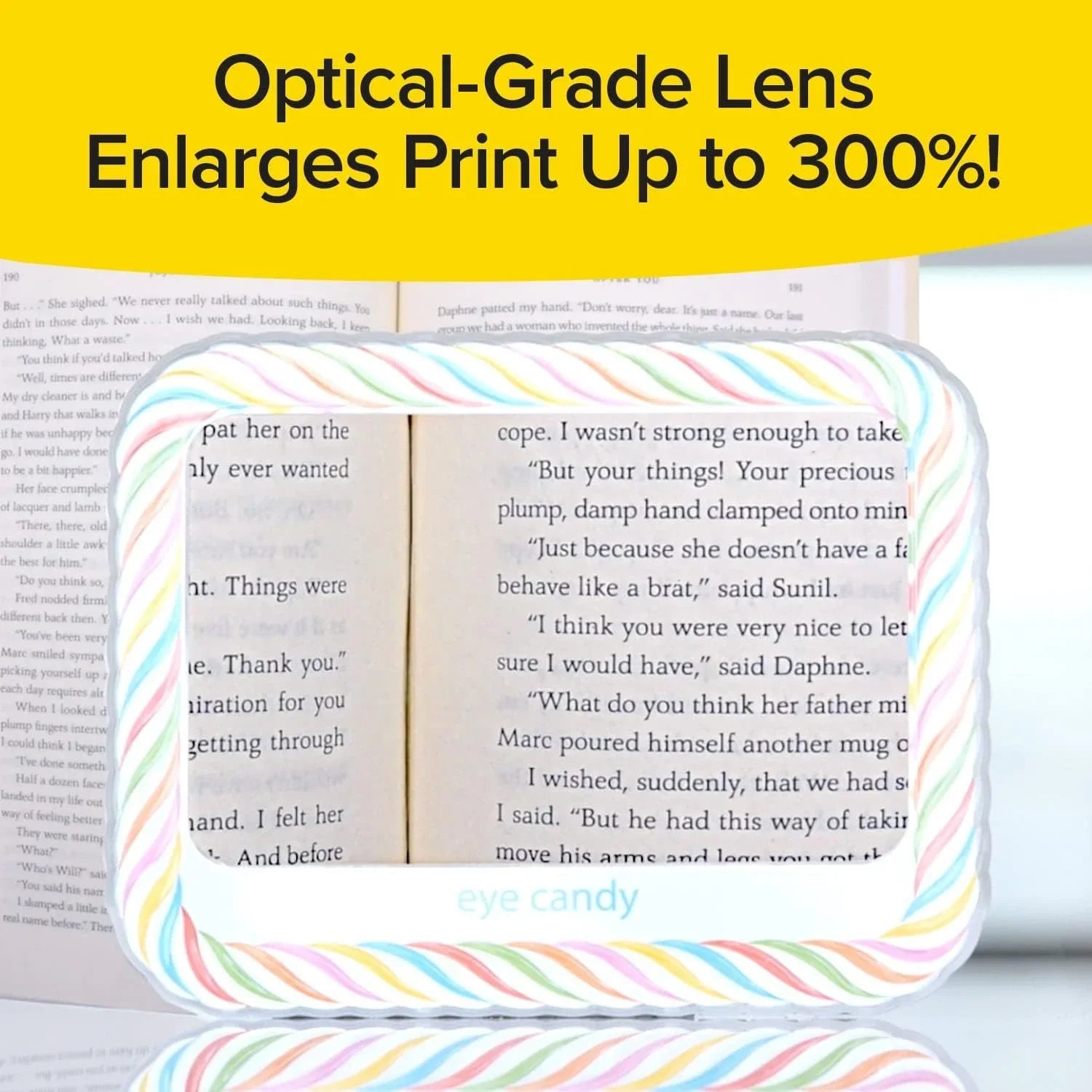 Eye Candy AS-SEEN-ON-TV Full Page Book Magnifier and Light to See Eye Candy