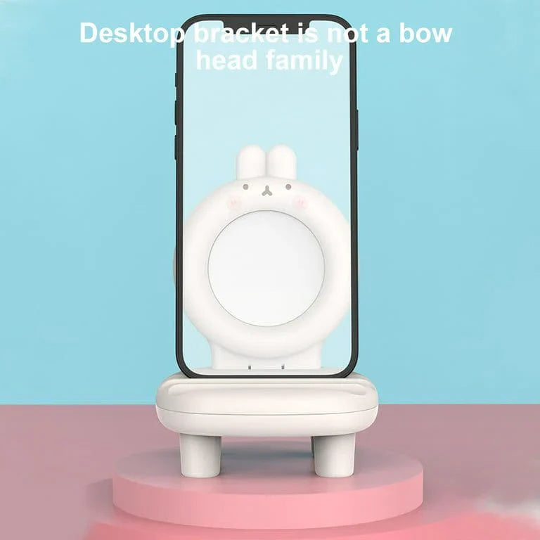 Cute Mobile Phone Chair Table Stand with Mirror Cosmia.pk