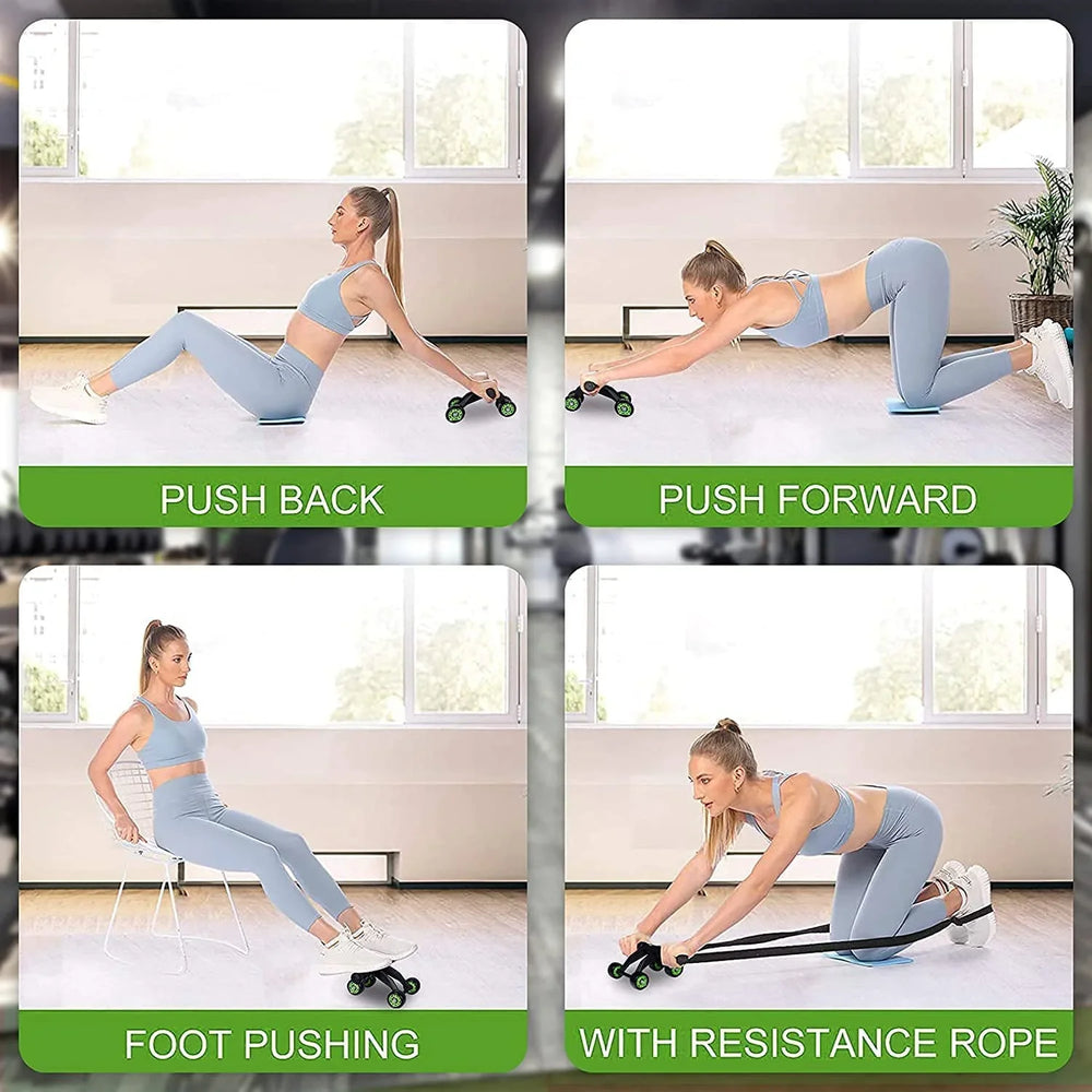 Ab Roller Wheel Exercise Equipment for Core Workout and for Abdominal Cosmia.pk