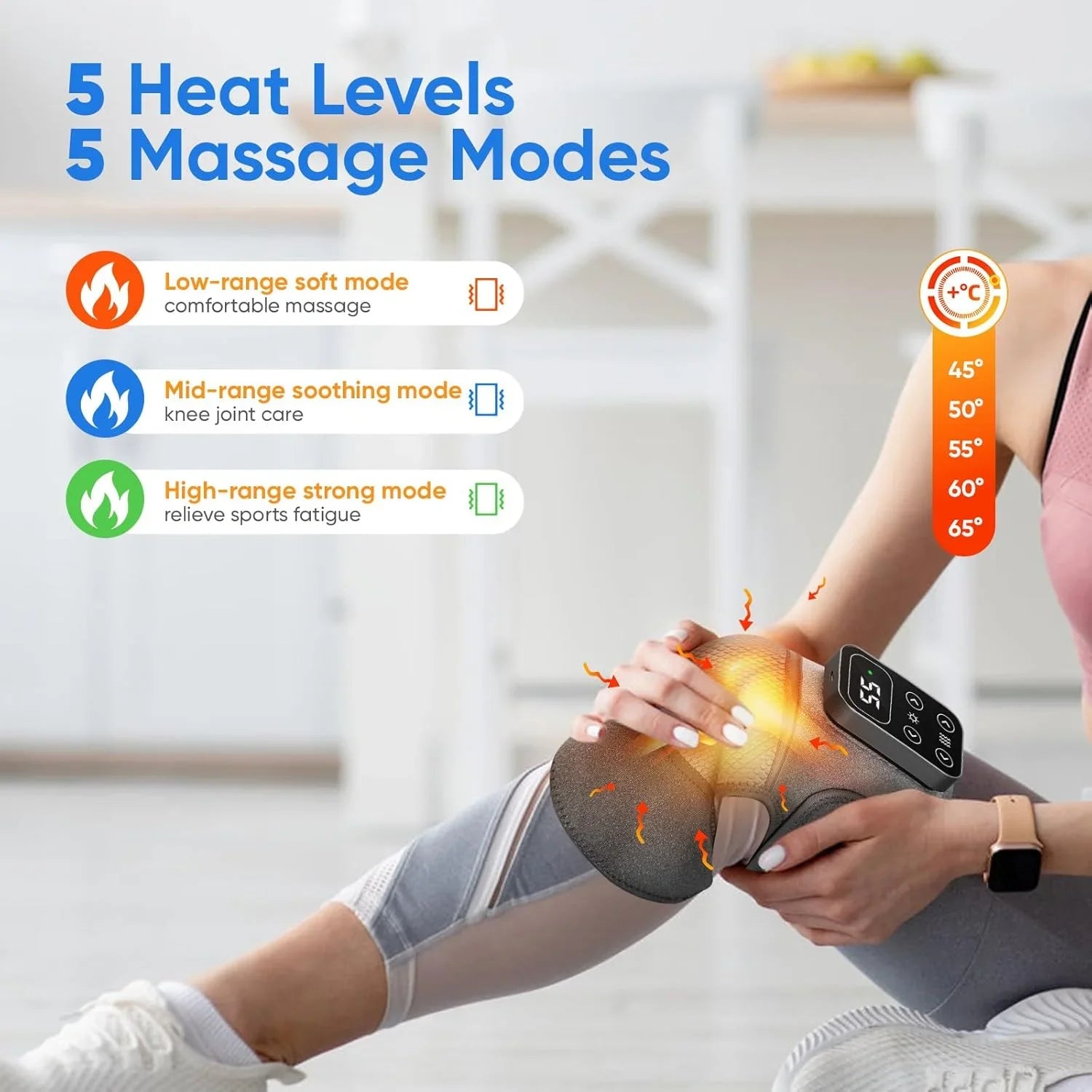 Heated Knee & Leg Vibration Massager Cosmia.pk