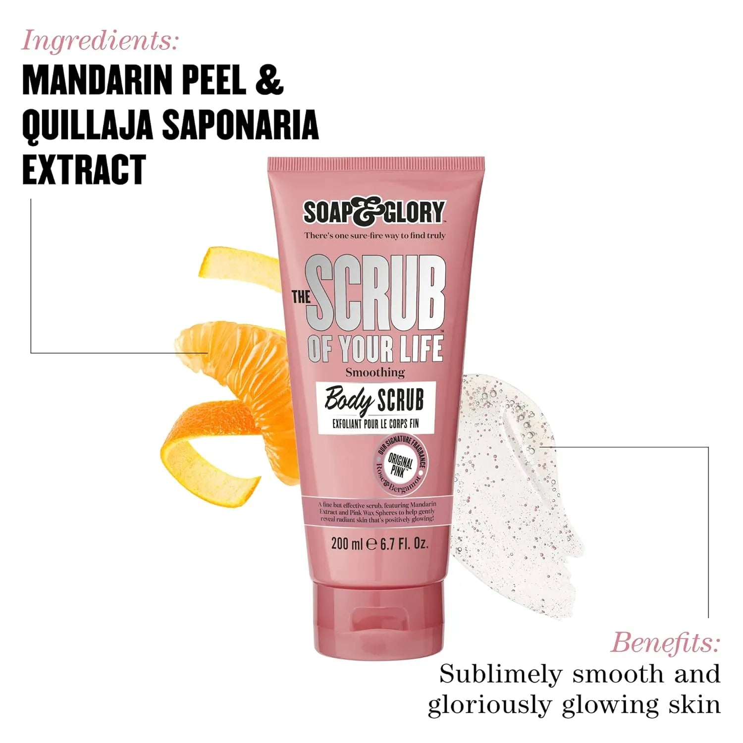 Soap & Glory Pink The Scrub Of Your Life Exfoliating Body Scrub Soap & Glory