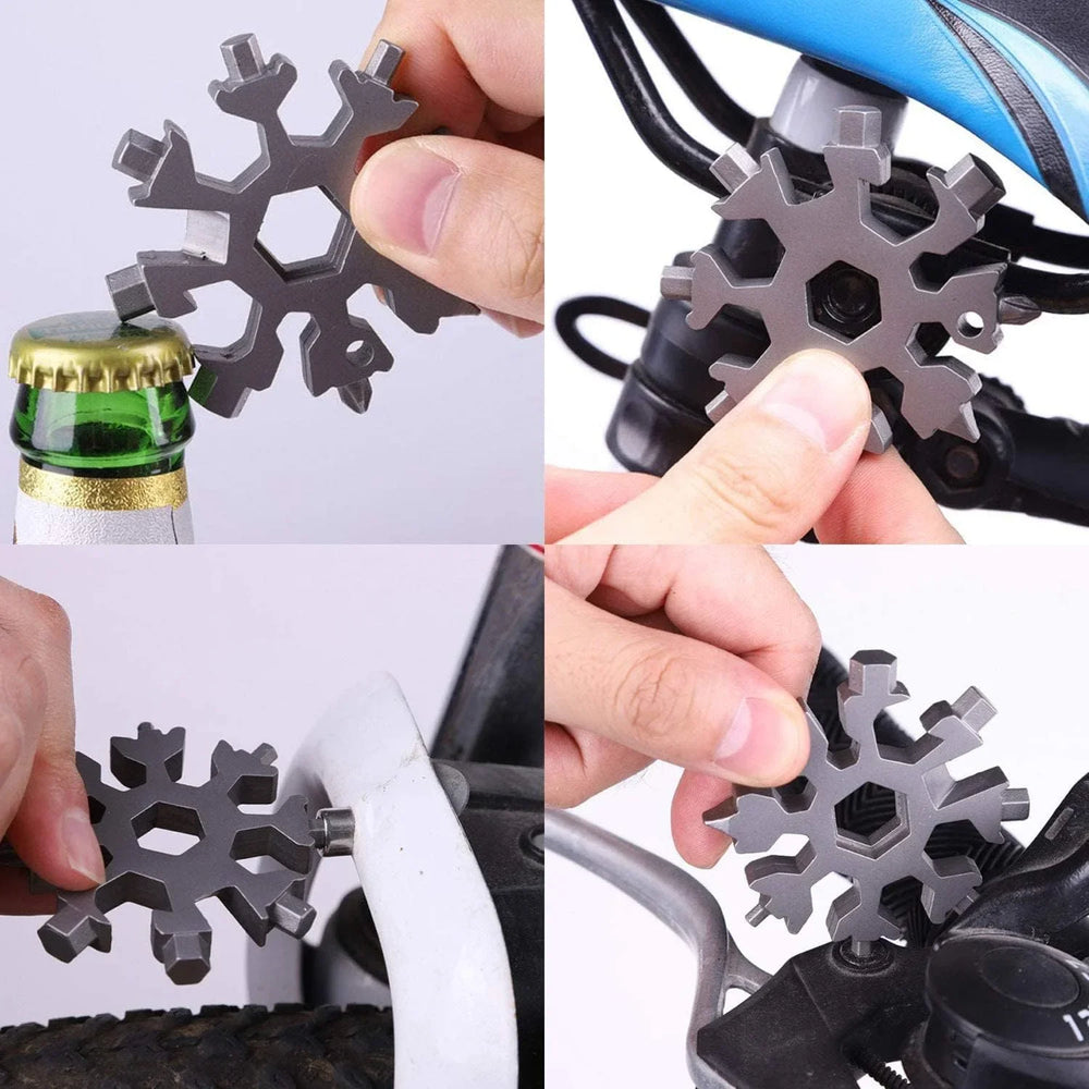 18-in-1 Snowflake Stainless Steel Screw Driver Multi-Tool Cosmia.pk
