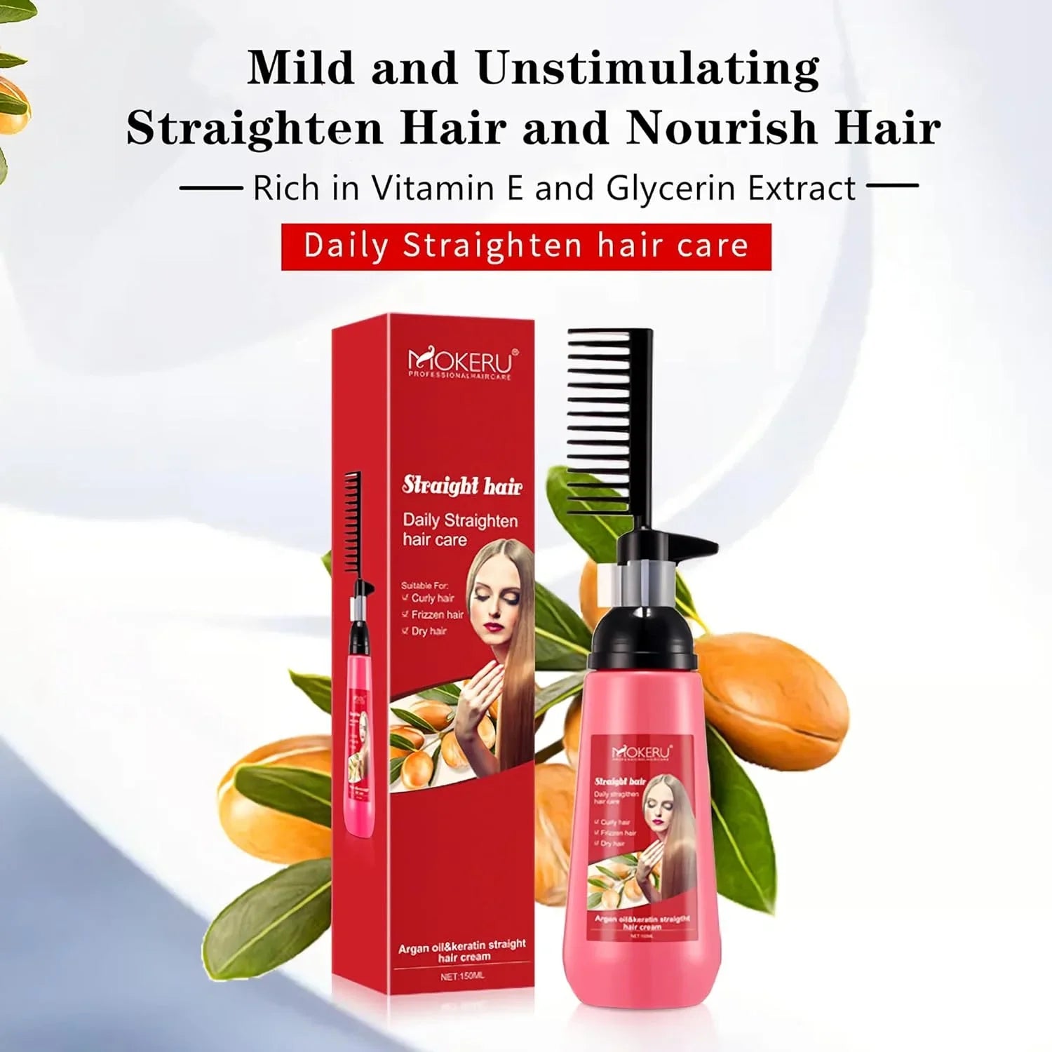 Mokeru Keratin Hair Straightening Cream 150ml Mokeru