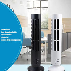Portable USB Air Conditioner Mini Vertical Bladeless Fan with LED Lamp Cosmia.pk