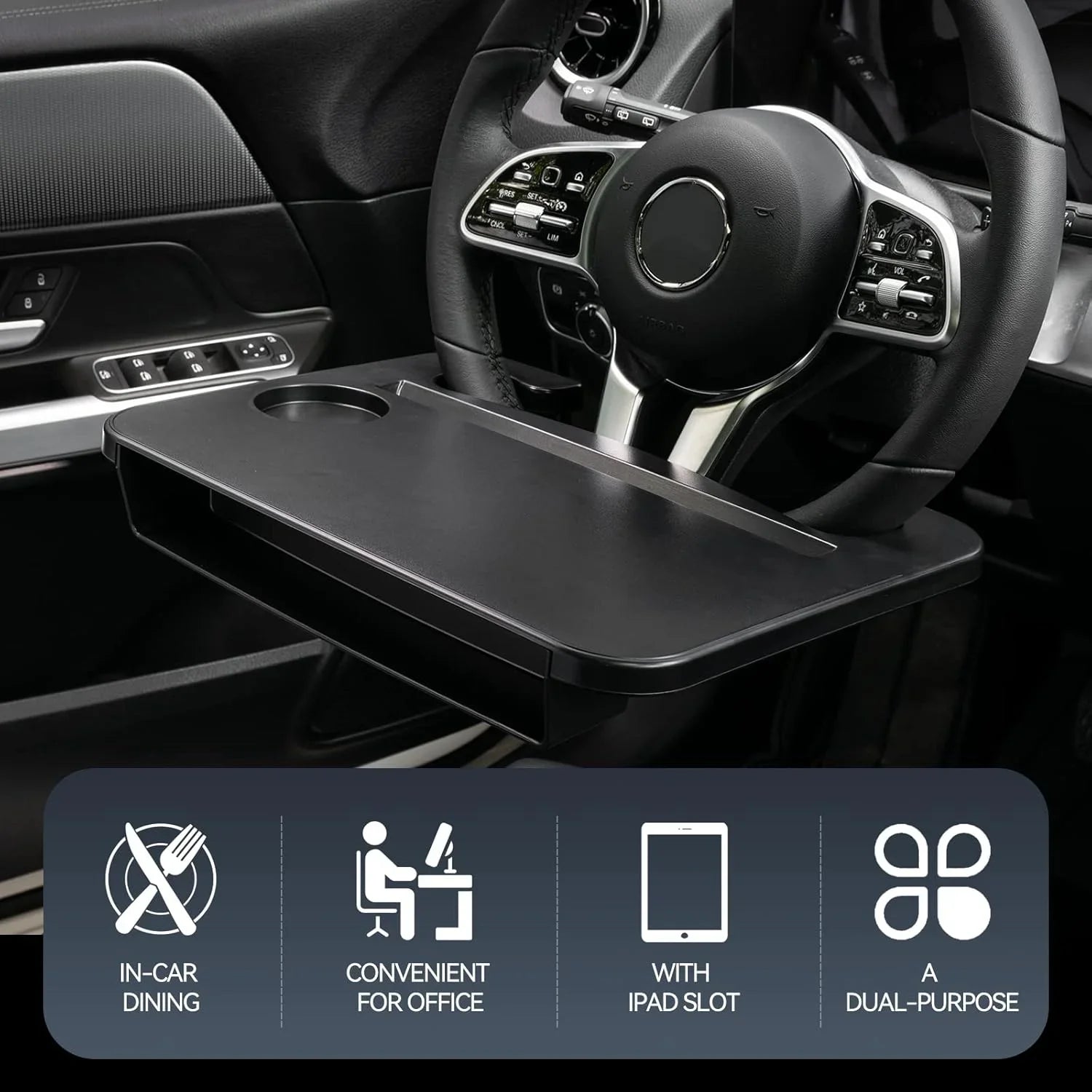 Portable Car Steering Wheel Tray Cosmia.pk