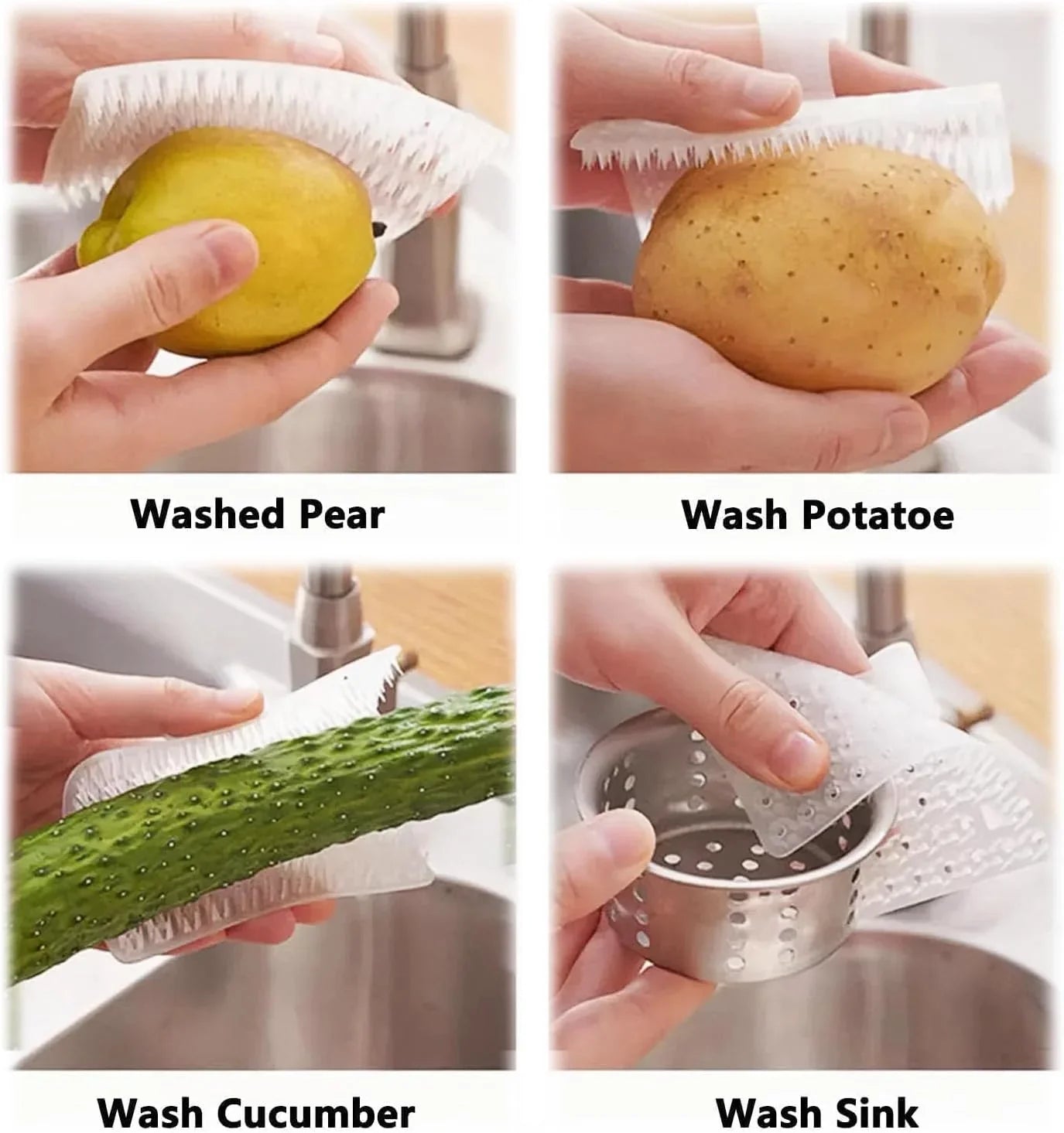 Multifunctional Flexible Scrubber Brush - Vegetable Cleaning Brushes Cosmia.pk