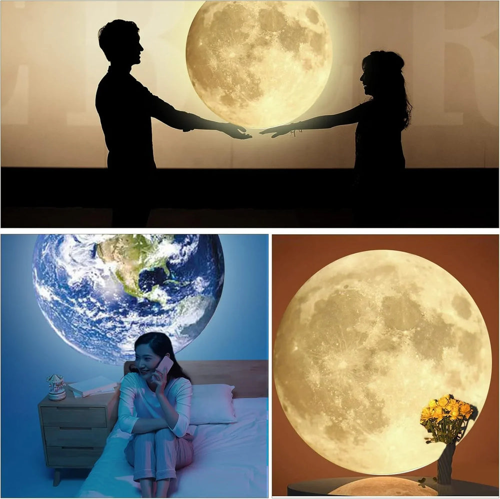 3D Moon Earth Projection LED Lamp Cosmia.pk