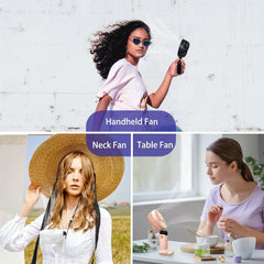 Portable Handheld Personal Rechargeable Fan LED Digital Display Cosmia.pk
