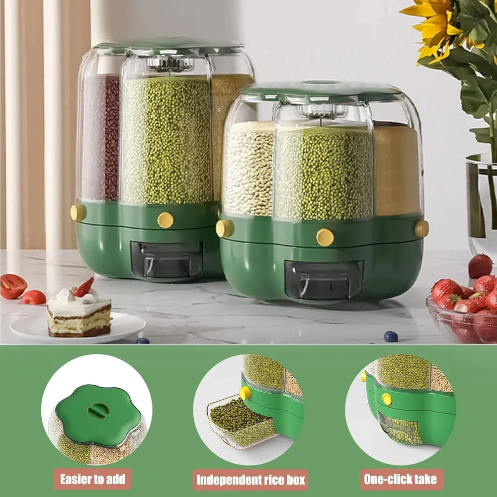 360° Rotating Grain And Cereal Dispenser Cosmia.pk