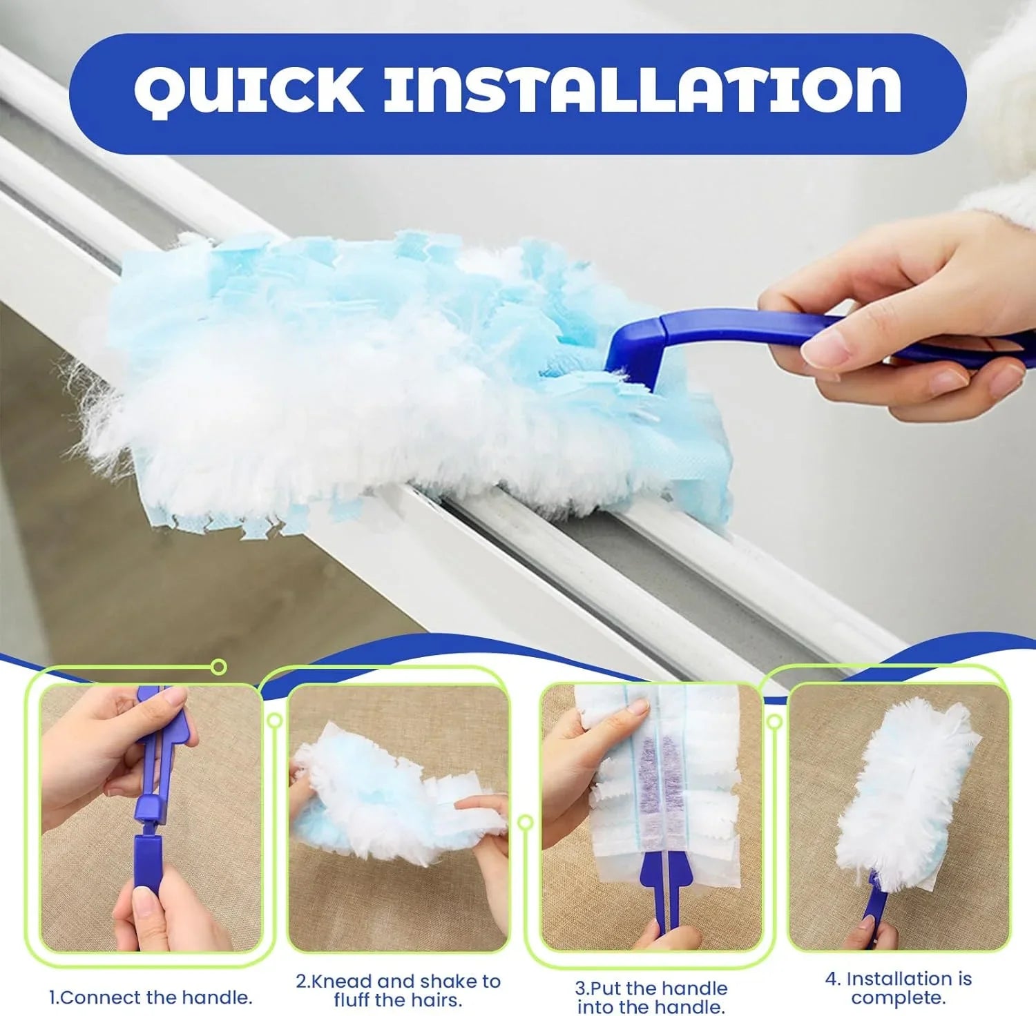 Static Dusting Brush Handheld Suitable for Living Room, Bedroom Cosmia.pk