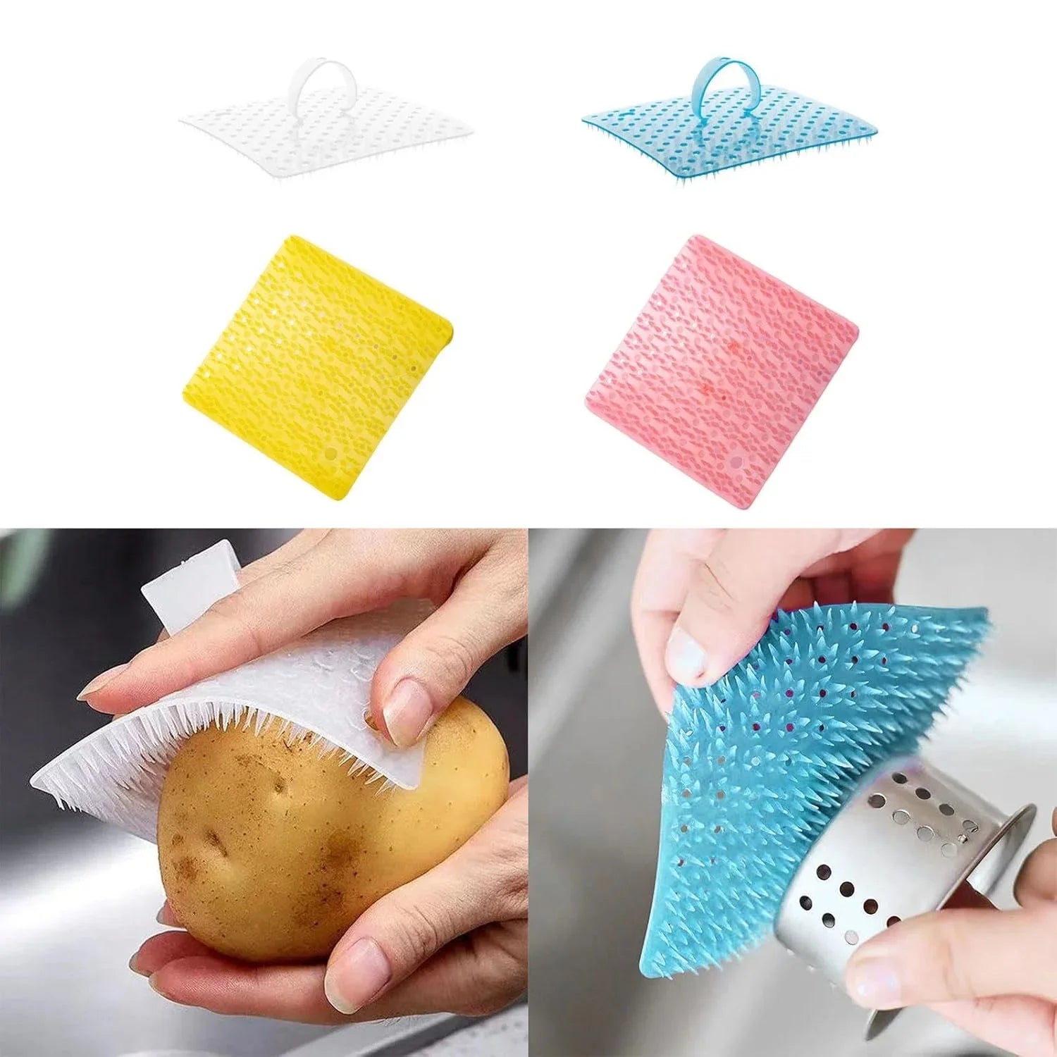 Multifunctional Flexible Scrubber Brush - Vegetable Cleaning Brushes Cosmia.pk