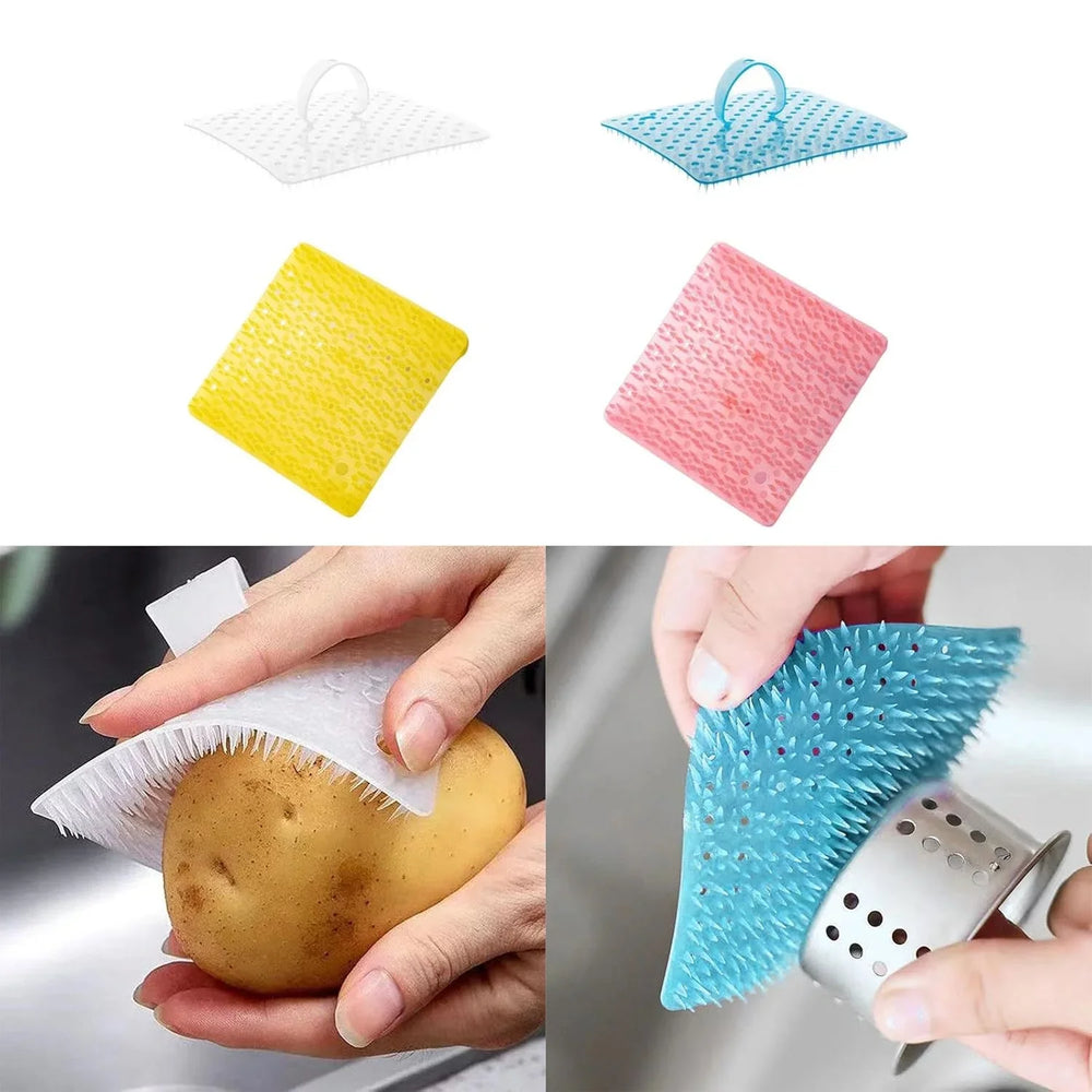 Multifunctional Flexible Scrubber Brush - Vegetable Cleaning Brushes Cosmia.pk