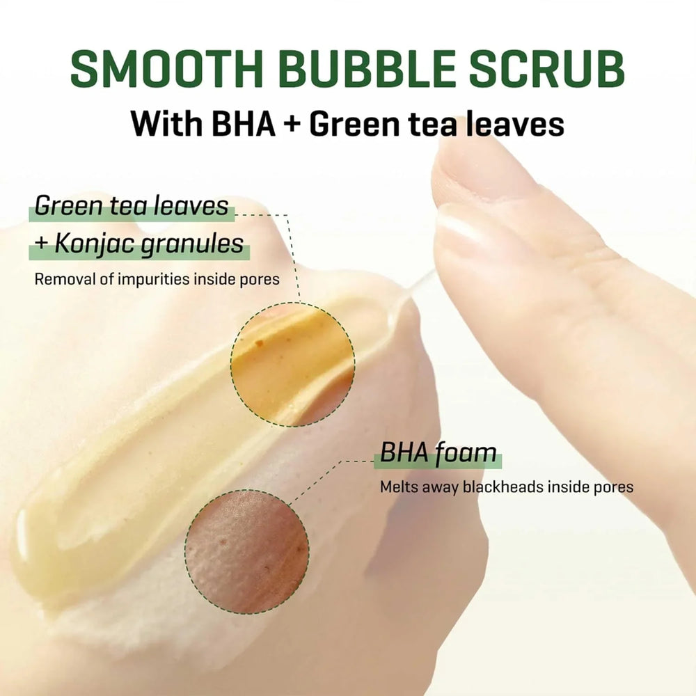 Some By Mi Bye Bye Blackhead 30 Days Miracle Green Tea Tox Bubble Cleanser - 120g Some By Mi