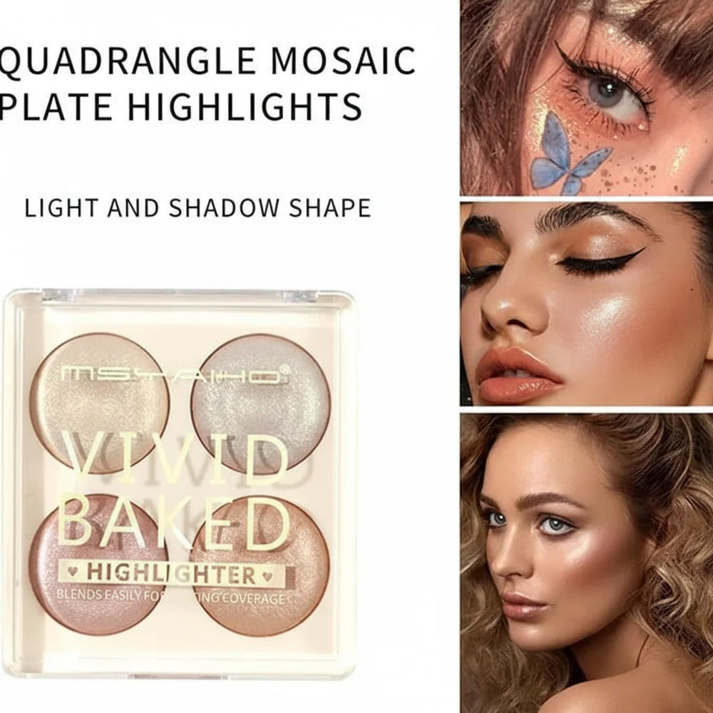 4 Colors Msyaho Highlighter Palette Msyaho