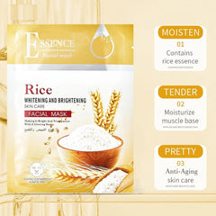 Oyax Rice Whitening and Brightening Facial Mask - 10 PCS Oyax