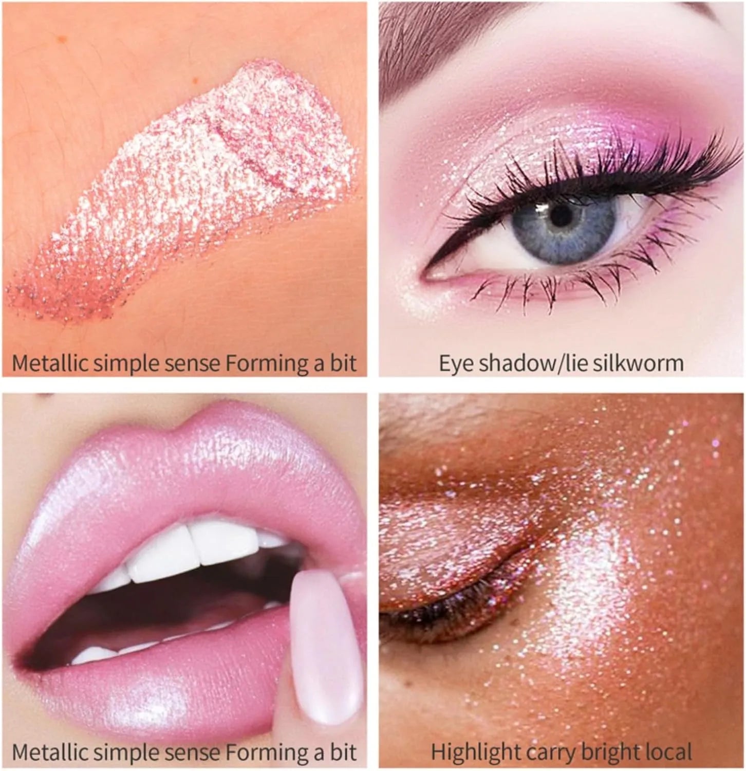 Flare Glitter Eye Shadow - 6Pcs Flare