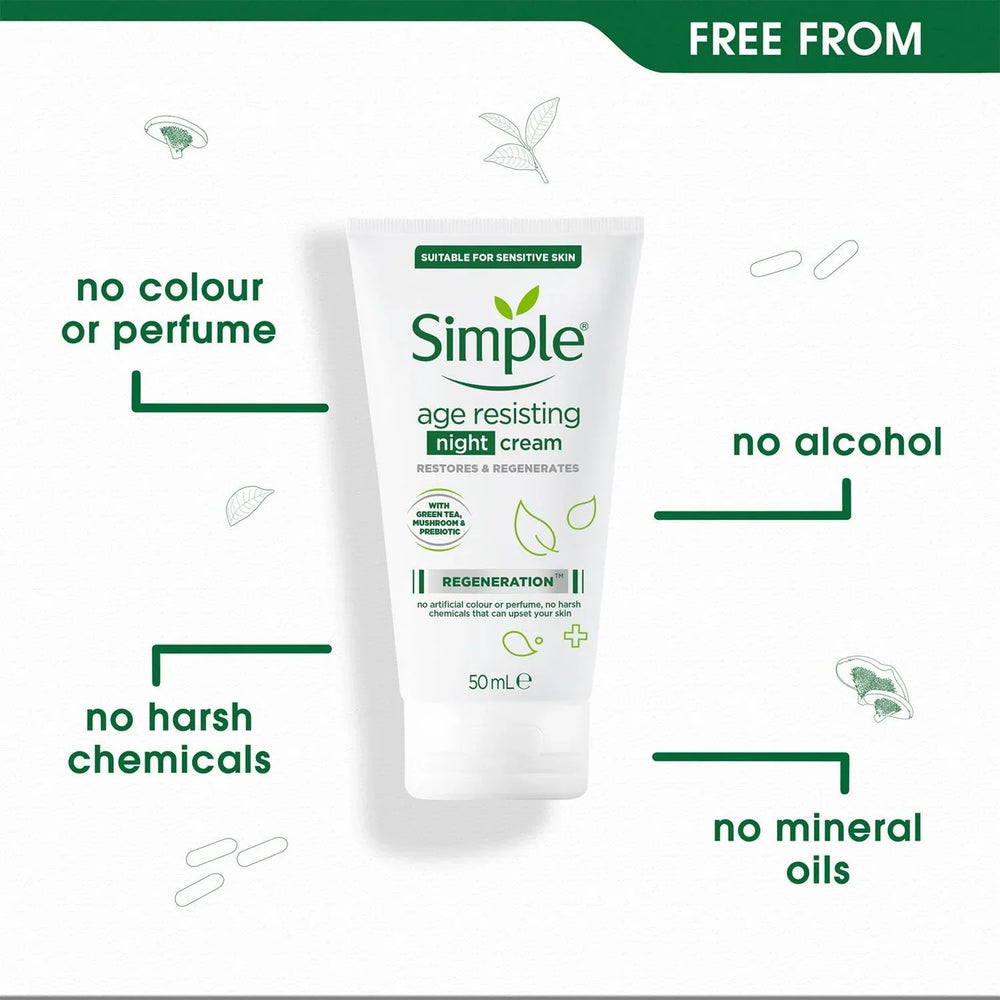 Simple Regeneration Age Resisting Night Cream - 50ml Simple